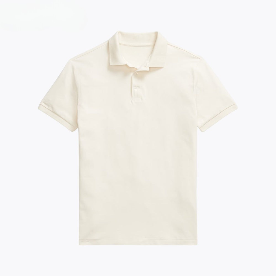 Custom Slim Fit Stretch Mesh Polo Shirt