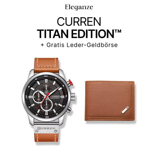 Curren Titan Edition™ Uhr + Exklusive Slim-Geldbörse aus Leder