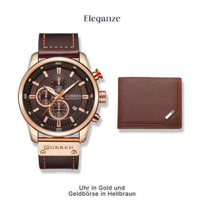 Curren Titan Edition™ Uhr + Exklusive Slim-Geldbörse aus Leder